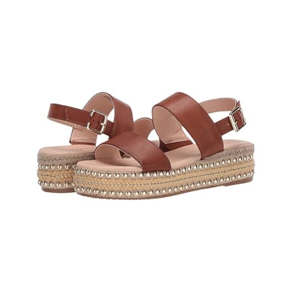 SEVEN DIALS Womens Cognac Brown 1-1/2" Platform Berenice Wedge Shoes 8 M - Picture 4 of 4